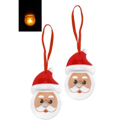 Deko|Weihnachtslichter|LED-Anhänger 'Weihnachtsmann', 2 Stück