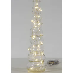 Weihnachtslichter|Dekolichter|Lichterkette mit 40 LEDs, weiß mit Timer