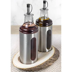 Essig- Und Ölflaschen|Flaschen Ab 300 Ml|Ölspender 400 ml in Edelstahlhülle