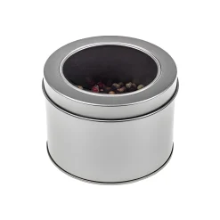 Gewürze Und Kräuter|Giveaways|Metalldose mit Sichtverschluss, 8 x 5 cm