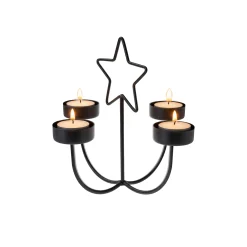 Feiern Und Feste|Basteln|Metallkerzenhalter 'Stern', 4-armig