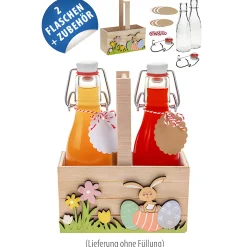 Ostern|Flaschen-Sets|Osternest mit Bügelflaschen, 2er Set