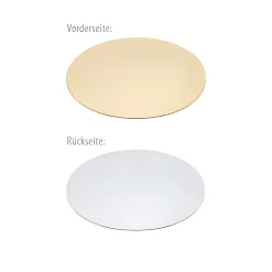 Jodl Verpackungen Verpackungen|Beutel|Pappscheibe Ø 160 mm gold/silber,  50 Stück