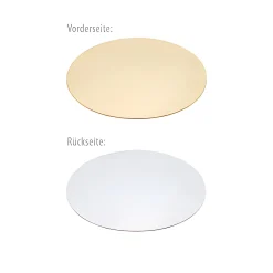 Jodl Verpackungen Verpackungen|Beutel|Pappscheibe Ø 160 mm gold/silber,  50 Stück