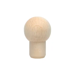 Flaschenkorken|PE-Stopfen 19 mm mit Holzkugel Ø 32 mm