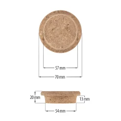 Korken/Stopfen|Weck-Verschlüsse|Pilzkorken 54/57 mm, auch für WECK RR 60