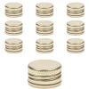 Schraubdeckel|PP 24 gold Aluminium, 10 Stück