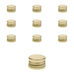 Kosmetik & Arznei|Vital Shots|PP 18 gold Aluminium ohne Rollrand, 10 Stück