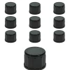 Kosmetik & Arznei|Schraubdeckel|PP 14 schwarz Kunststoff, 10 Stück