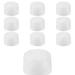 Kosmetik & Arznei|Schraubdeckel|PP 28 weiß Kunststoff mit Originalitätsring Typ C, 10 Stück