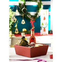 Verpackungen|Geschenkschachteln|Schale 160 x 160 x 80 mm bordeaux