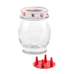 Gemüse Auf Vorrat|Fermentiergläser & Zubehör|Schraubglas 'L'Ortolano' 390 ml mit Deckel CT 70