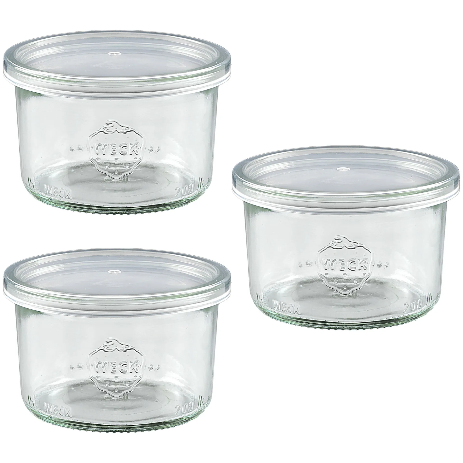 Aufstriche Und Dips|Halloween|Servierglas 200 ml mit Schnappdeckel, 3er Set