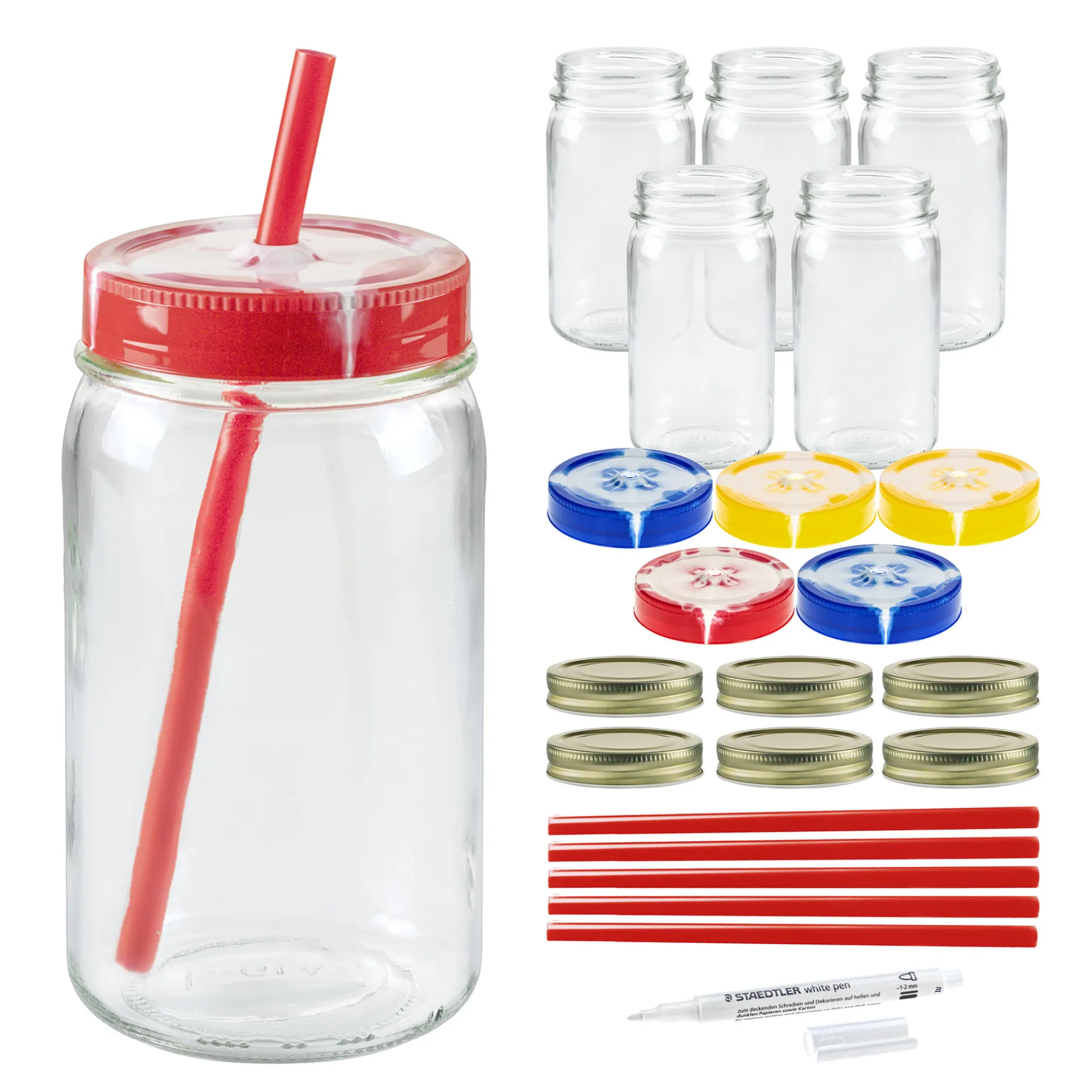 Gemüse Auf Vorrat|Saft & Sirup|S-Glas Variant Set: 6 Gläser + Extras