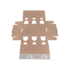 Transportverpackungen|Geschenkverpackungen Für Gläser|Sichtfensterkarton 6er 215 x 145 x 78 mm natur, selbstklebend