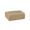 Weihnachtsbäckerei|Confiserie-Verpackungen|Sichtfensterschachtel 165 x 110 x 55 mm natur