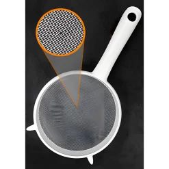 Fackelmann Gemüse Auf Vorrat|Backzubehör|Sieb 19 cm Kunststoff weiß