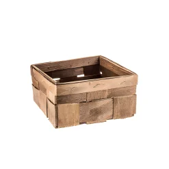 Ostern|Korbschalen|Spankorb geräuchert, 15,5 x 15,5 cm