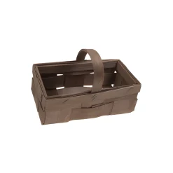 Ostern|Henkelkörbe|Spankorb mit Henkel geräuchert, 17 x 9,5 cm