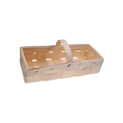 Ostern|Henkelkörbe|Spankorb mit Henkel natur, 27 x 11 cm