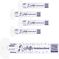 Küchenhelfer|Messgeräte|Steffis Deckelmesslineal, 5 Stück