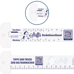 Küchenhelfer|Messgeräte|Steffis Deckelmesslineal, 5 Stück