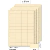 Vital Shots|Etiketten Zum Beschriften|Steffis Etiketten 48,5 x 25,4 mm creme - 5 Blatt A4