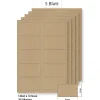 Etiketten Zum Beschriften|Bedruckbare Etiketten|Steffis Etiketten 82 x 52 mm natur - 5 Blatt A4