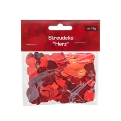 Hochzeit|Liebe|Streudeko 'Herz' rot 15 g