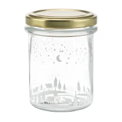 Weihnachtsbäckerei|Winter|Sturzglas 215 ml 'Winterlandschaft' mit Stoßkante