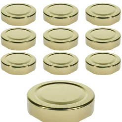 Twist-Off-Deckel Deep|TO 58 Deep gold past., 10 Stück