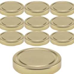 Twist-Off-Deckel Deep|TO 82 Deep gold past., 10 Stück