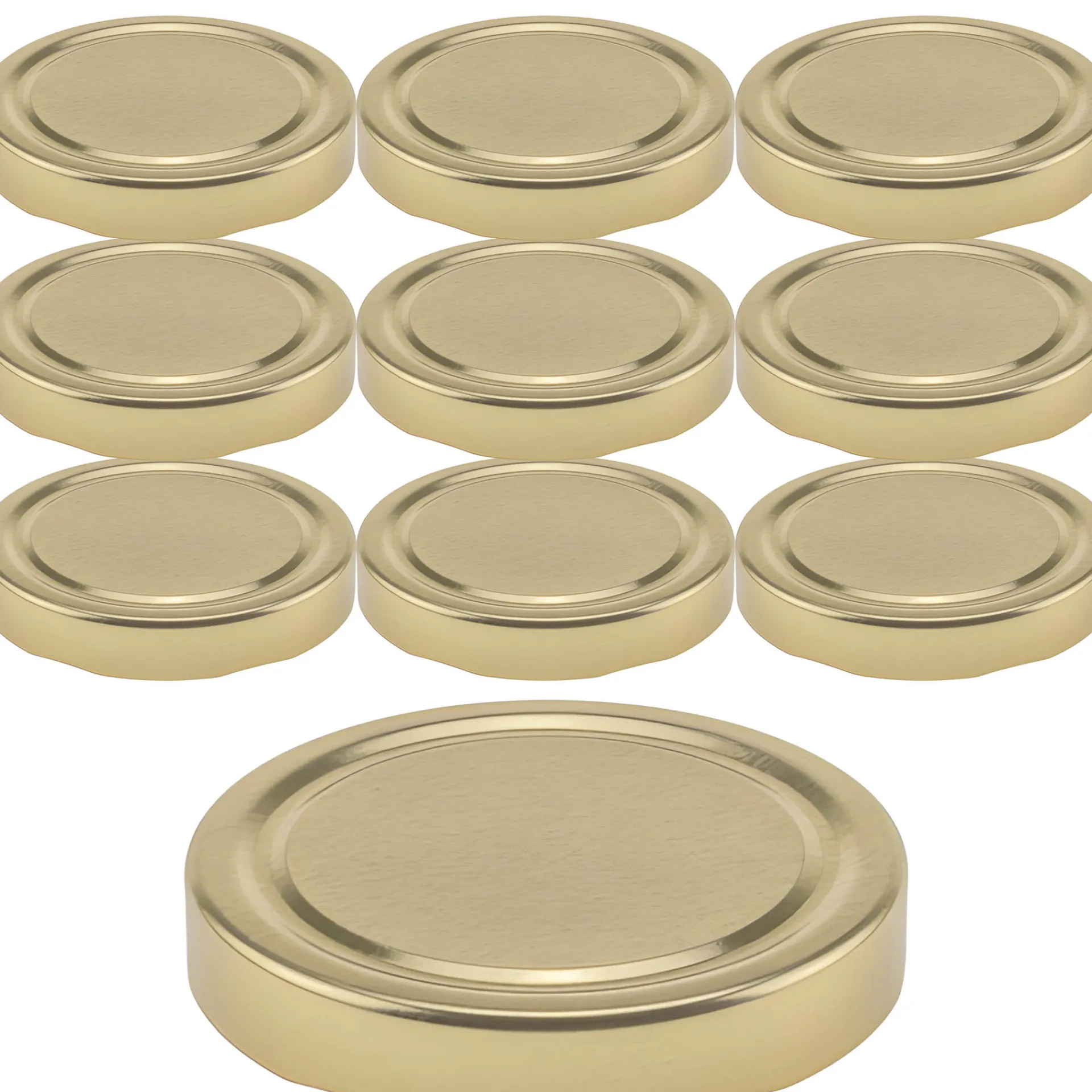 Twist-Off-Deckel Deep|TO 82 Deep gold past., 10 Stück
