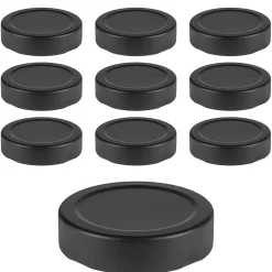 Twist-Off-Deckel Deep|TO 58 Deep schwarz matt past., 10 Stück