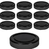 Twist-Off-Deckel Deep|TO 66 Deep schwarz past., 10 Stück