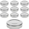 Twist-Off-Deckel Deep|TO 58 Deep silber past. mit Button, 10 Stück