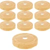 Feiern Und Feste|Trinkhalmdeckel|TO 66 Deep Trinkhalmdeckel Holzdekor, Loch Ø 13 mm, 10 Stück