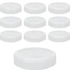 Twist-Off-Deckel Deep|TO 66 Deep weiß past. mit Button, 10 Stück
