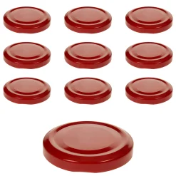 Twist-Off-Deckel|Twist-Off-Deckel|TO  53 dunkelrot past., 10 Stück
