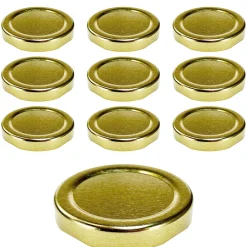 Twist-Off-Deckel|Twist-Off-Deckel|TO  53 gold past., 10 Stück
