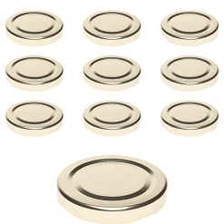 Twist-Off-Deckel|Twist-Off-Deckel|TO  58 gold past., 10 Stück