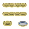 Blueseal Deckel|Twist-Off-Deckel|TO  53 gold past. BLUESEAL, 10 Stück