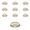 Twist-Off-Deckel|Twist-Off-Deckel|TO  43 gold past. mit Button, 10 Stück