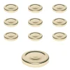Twist-Off-Deckel|Twist-Off-Deckel|TO  53 gold past. mit Button, 10 Stück