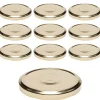 Twist-Off-Deckel|TO  82 gold past. mit Button, 10 Stück