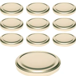Twist-Off-Deckel|TO  82 gold ster., 10 Stück