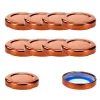 Blueseal Deckel|Twist-Off-Deckel|TO 43 kupfer past. BLUESEAL, 10 Stück
