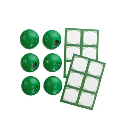 Gewürze Und Kräuter|Gewürzmühlen, Streuverschlüsse|TO 38 Multikappe 6er plus 12 Etiketten, grün