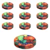 Twist-Off-Deckel|Twist-Off-Deckel|TO  53 Obstdekor past. mit Button, 10 Stück
