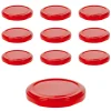 Erdbeerzeit|Twist-Off-Deckel|TO  66 rot past., 10 Stück